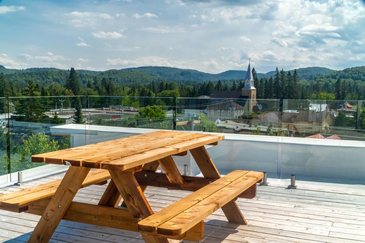 Hotel-Appartements De La Gare Val-David Esterno foto
